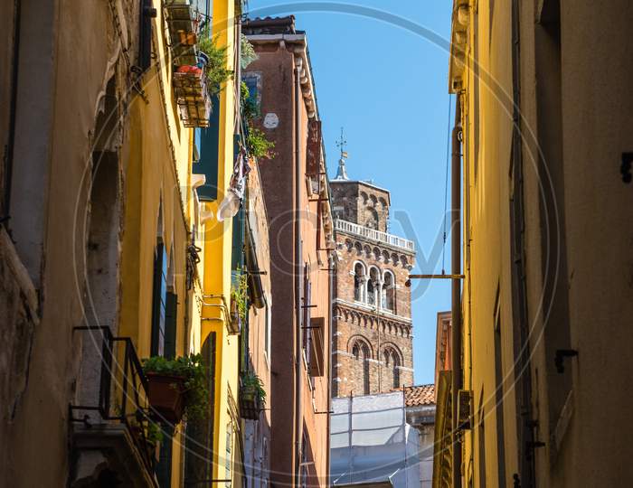 The Narrow Streets Of Venice, Italy