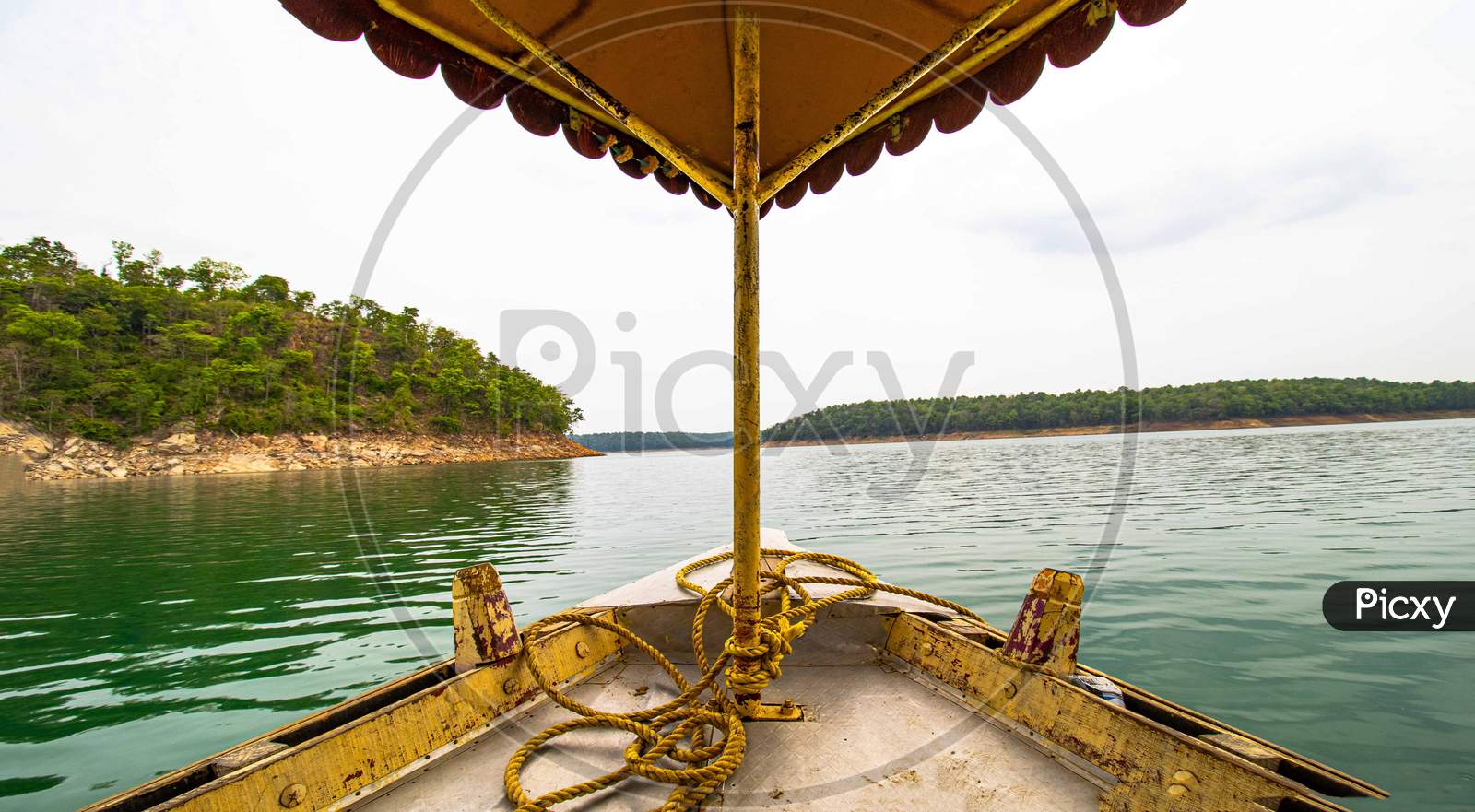 The view from Boat in Buka lake korba chhattisgarh