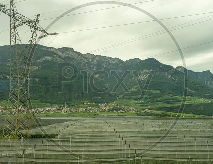 Italy,La Spezia To Kasltelruth Train, A Close Up Of A Wire Fence