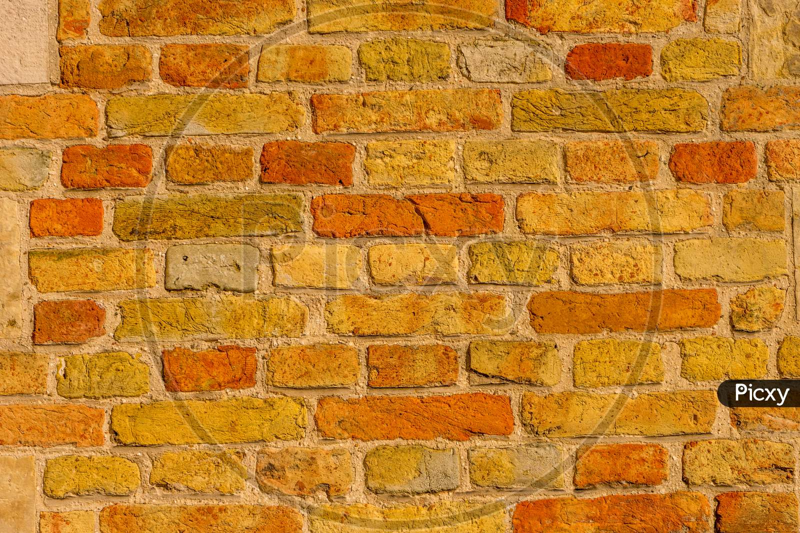 Belgium, Bruges, Red Brick Wall