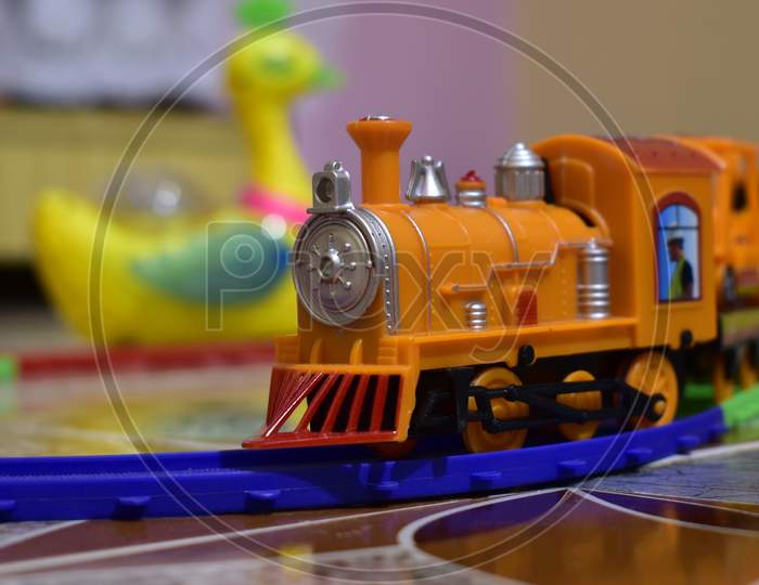 Toys plastic train for children playing