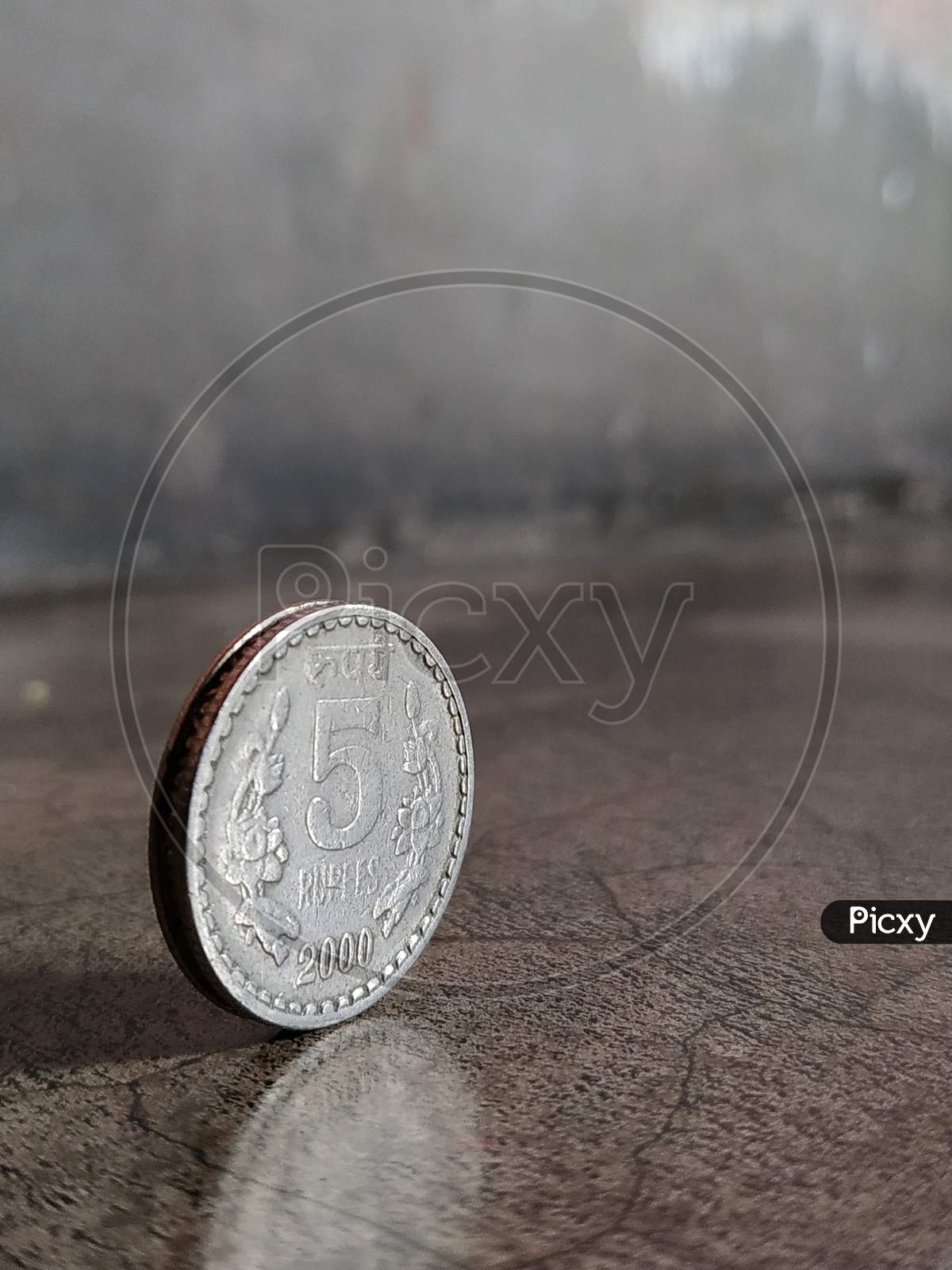 Five rupee coin image