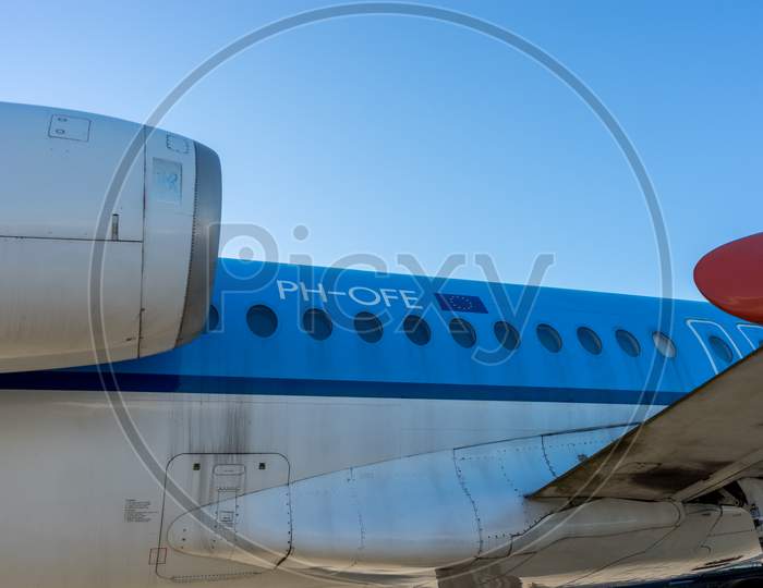 Image Of Netherlands, Amsterdam, Schiphol - 06 May, 2018: Klm Airfrance ...