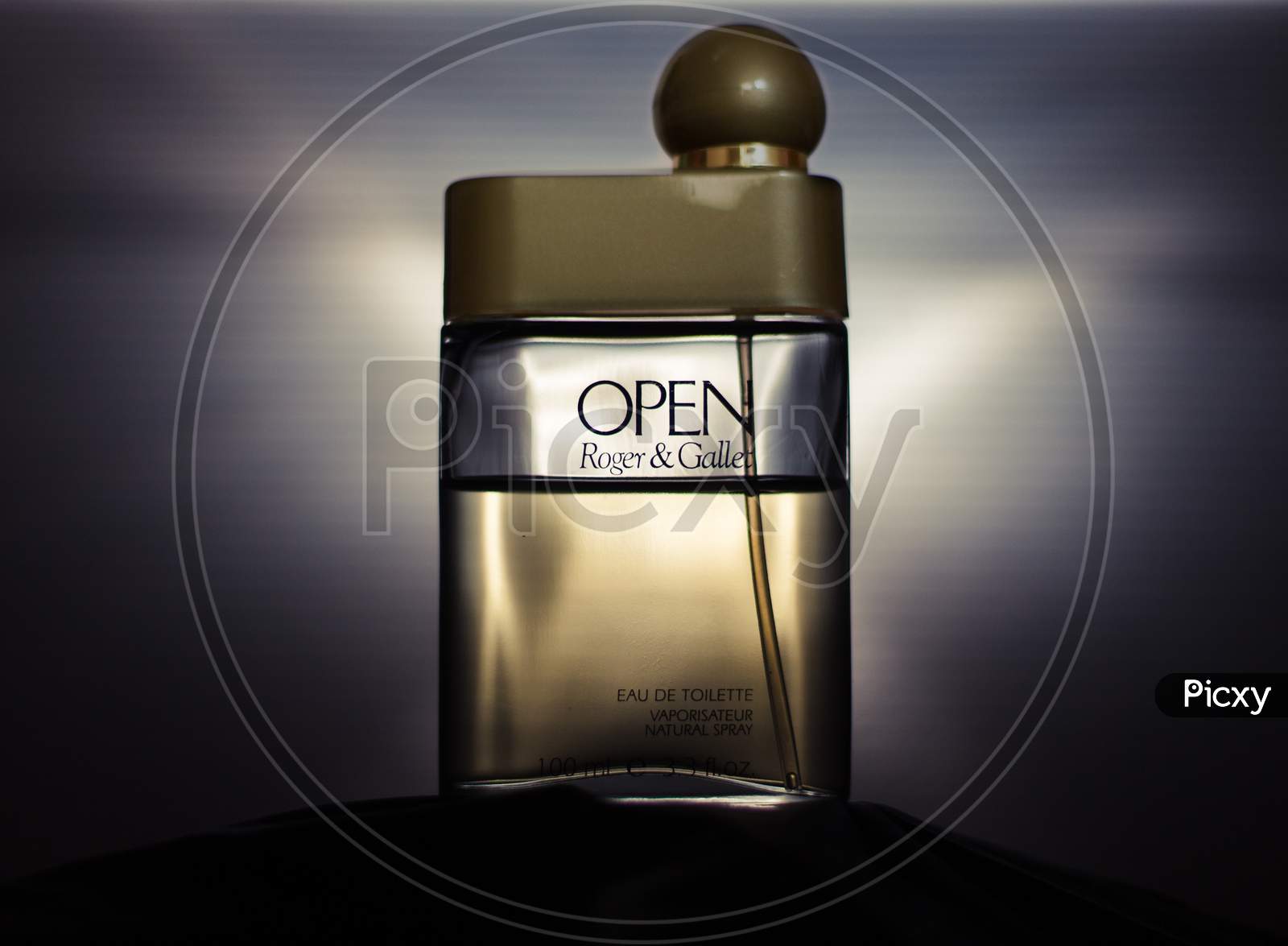 Product photography of an imported perfume.
