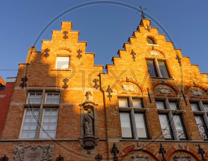 Belgium, Bruges, Landhuis, St Walburga Church,