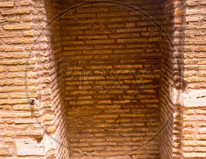 Italy, Rome, Castel Sant Angelo, Mausoleum Of Hadrian, A Close Up Of A Brick Building