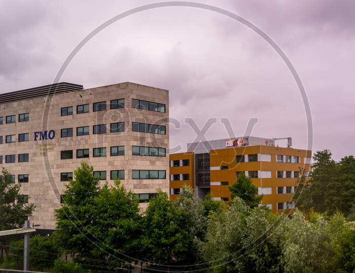 Den Haag, 22 June 2018: The Netherlands Development Finance Company (Fmo) Building Viewed From Laan Van Noi Railway Station