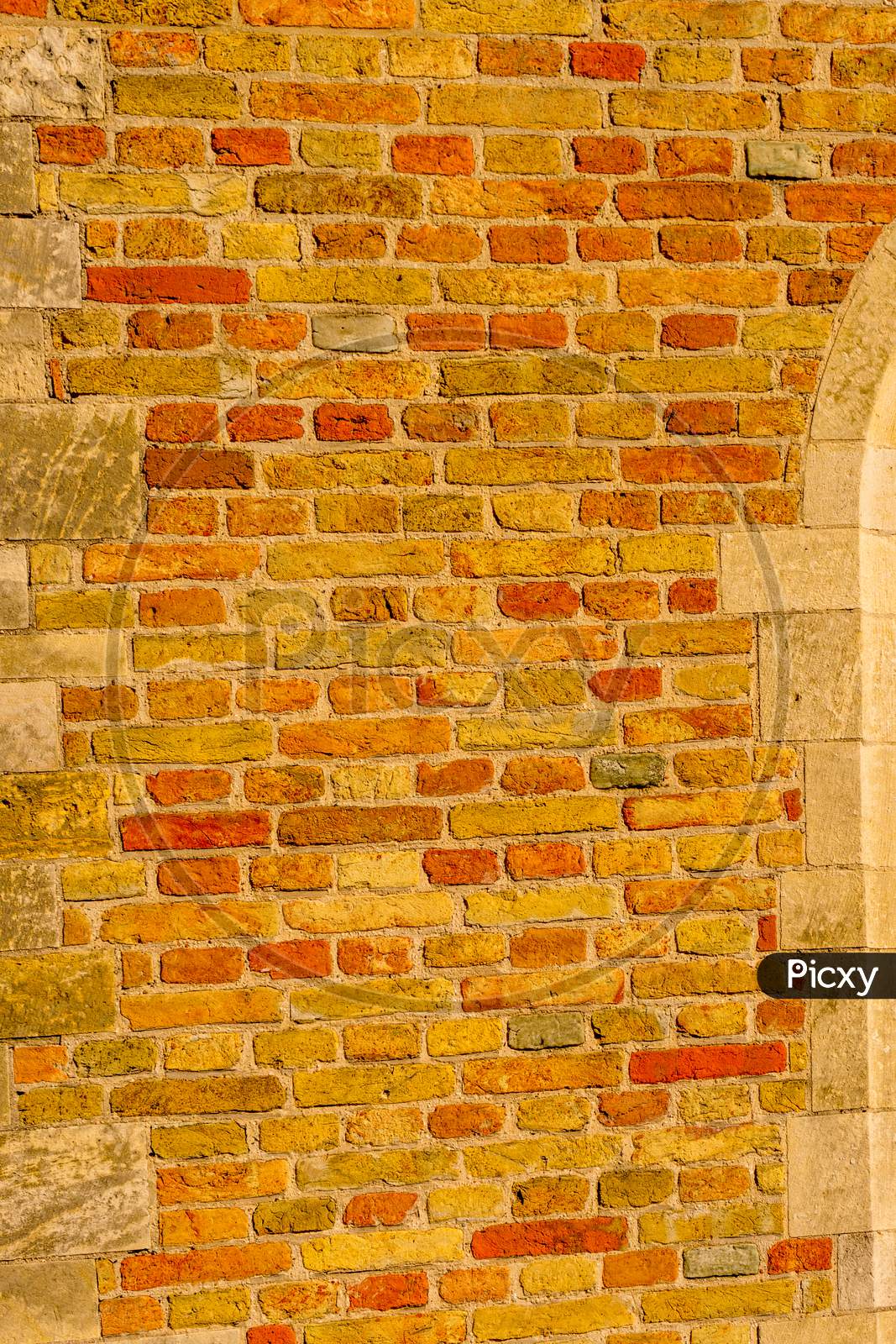 Belgium, Bruges, Brick Wall