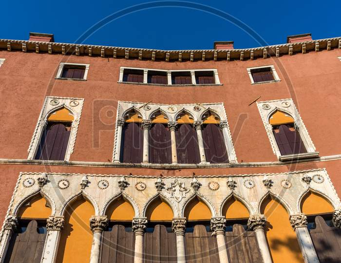 Italy, Venice, A Large Brick Building