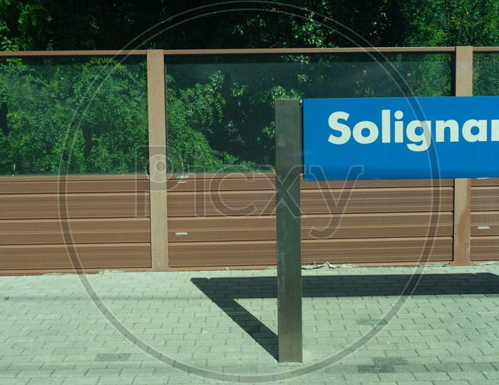 Solignano, Italy - 28 June 2018: The Solignano Railway Station, Italy