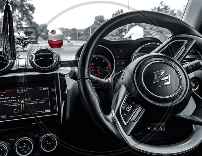 Interior of car , dashboard pic