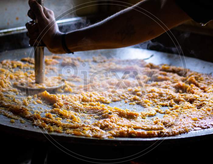 Cooking Pav bhaji