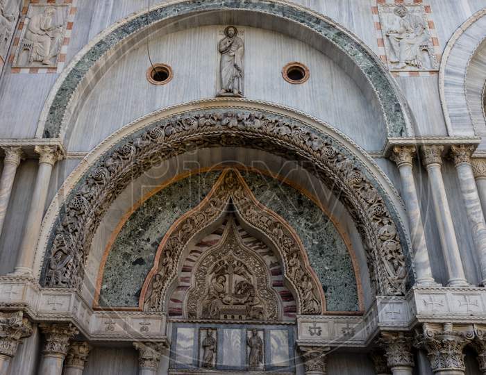 Italy, Venice, Saint Mark'S Basilica, Low Angle View Of A Building