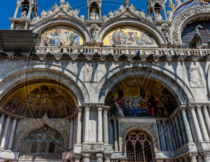 Italy, Venice, St Mark'S Basilica, Low Angle View Of A Building