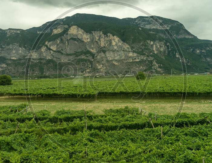 The Outskirts Of Italy Viewed On A Train Journey From La Spezia To Bolzano