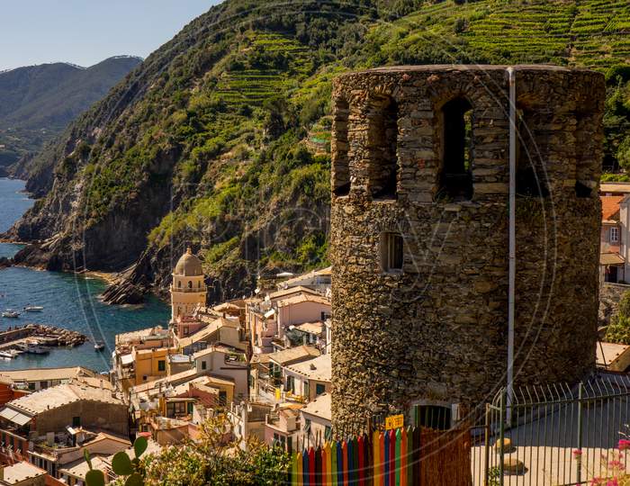 The Townscape And Cityscape Of Vernazza, Cinque Terre, Italy