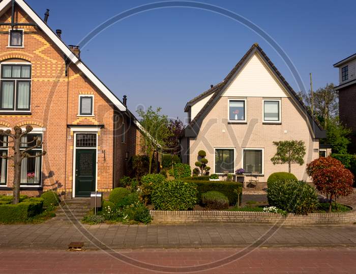 Leiden, Netherlands - 22 April 2018:  A Guest House On The Outskirts Of Leiden