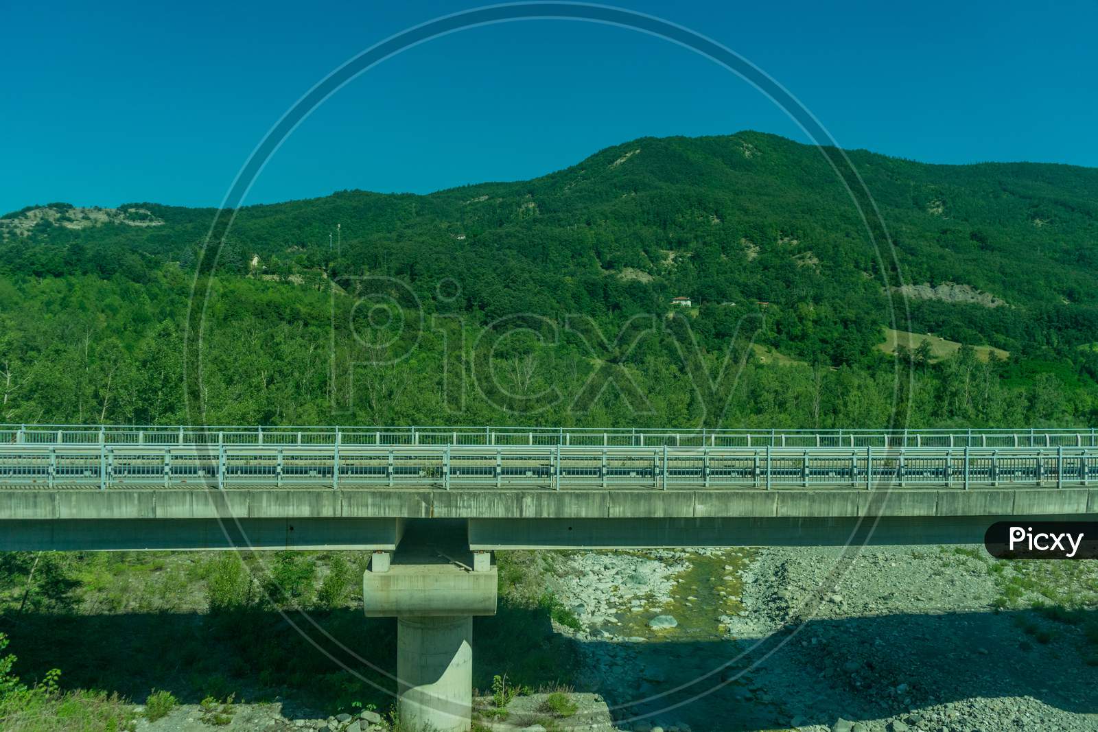 Italy,La Spezia To Kasltelruth Train, A Bridge Over A Body Of Water