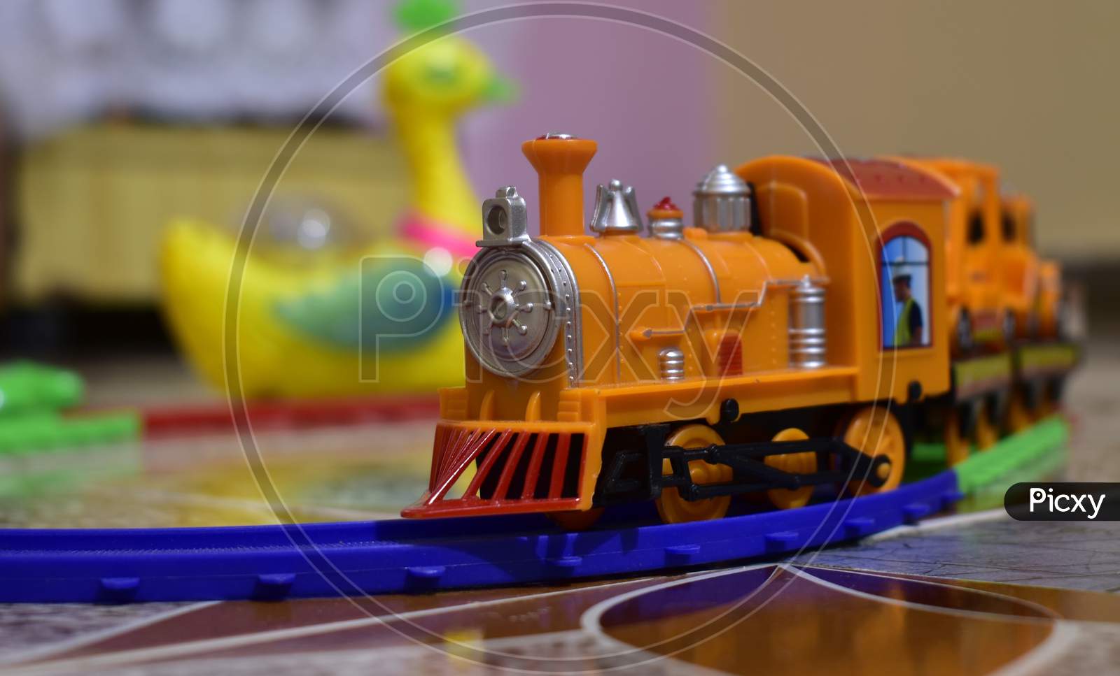 Toys plastic train for children playing