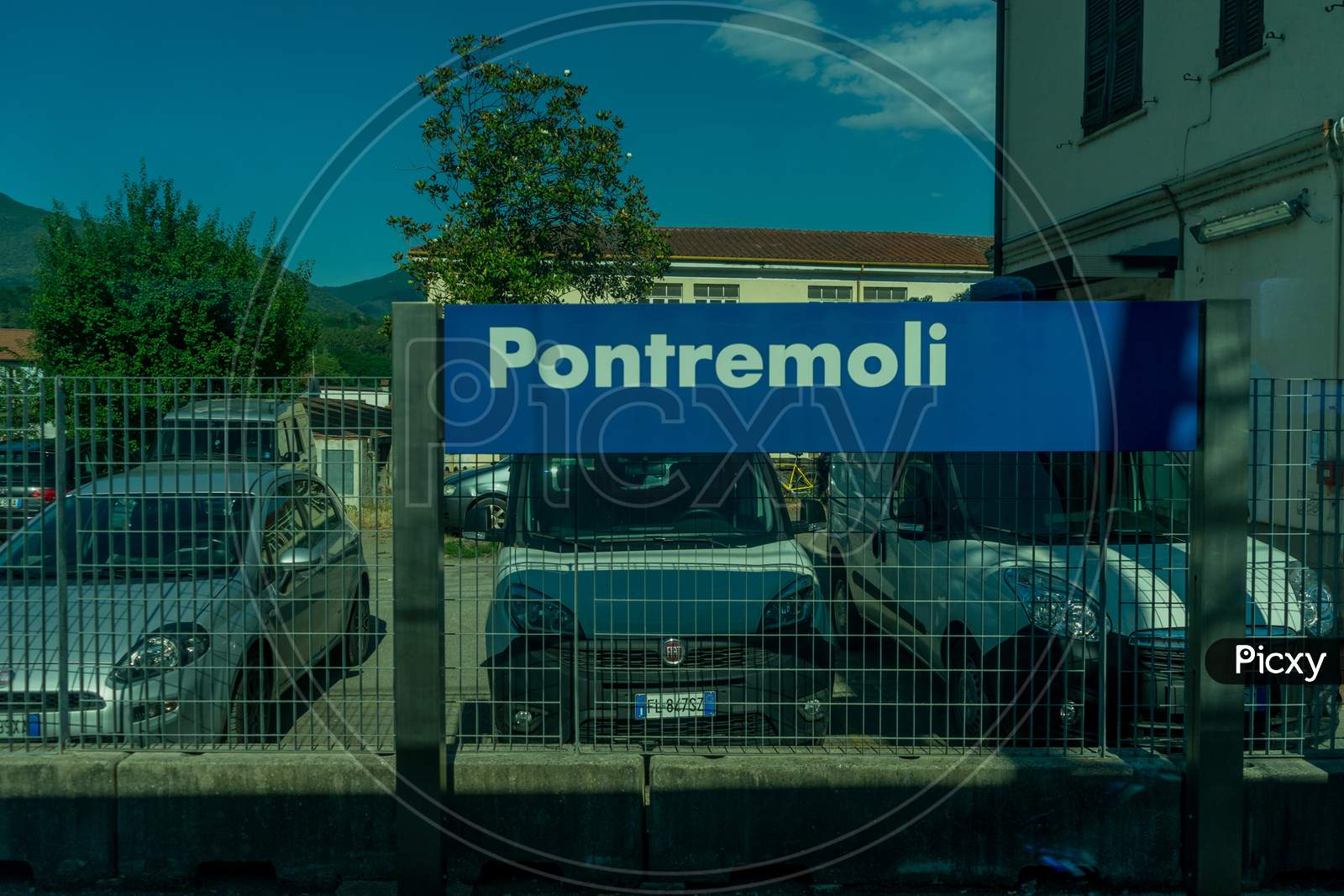 Pontremoli, Italy - 28 June 2018: The Pontremoli Railway Station, Italy