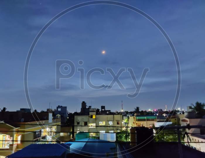 Night photography , with moon !