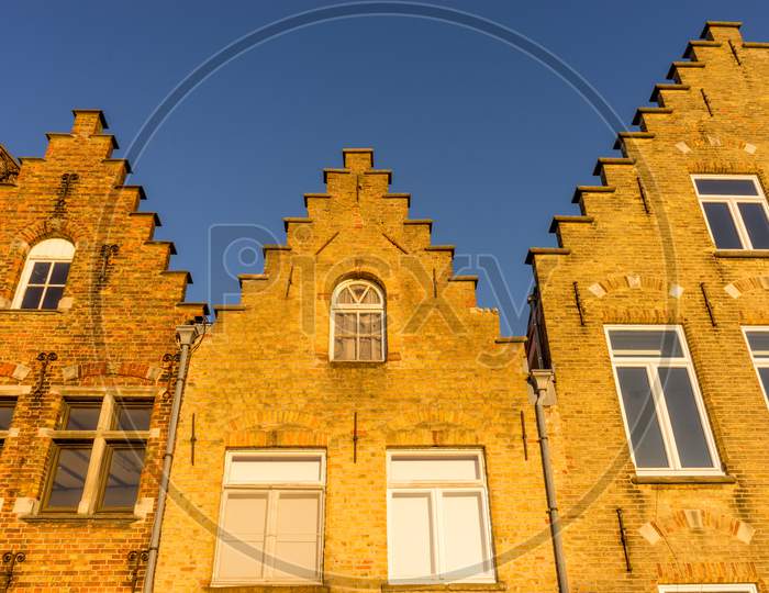 Belgium, Bruges, A Large Brick Building
