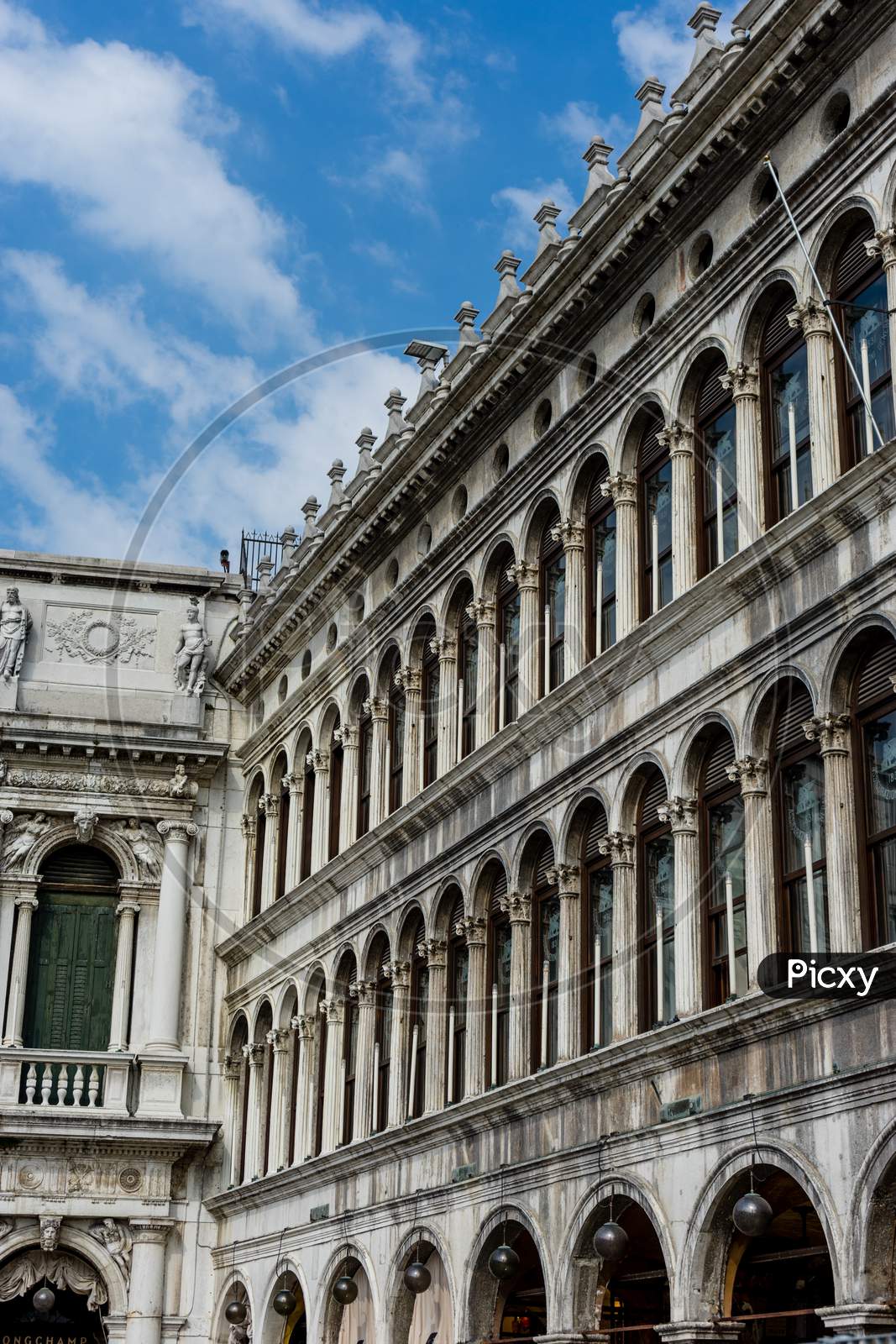 Italy, Venice, Piazza San Marco, Low Angle View Of Historical Building Against Sky