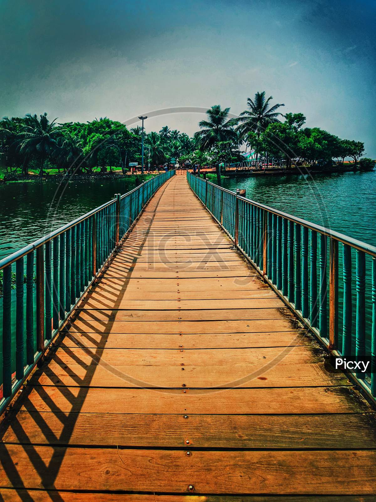Sea bridge, in Kerala