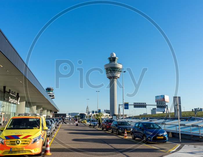 Netherlands, Amsterdam, Schiphol - 06 May, 2018:  Schiphol Is One Of The Busiest Airport In Europe.