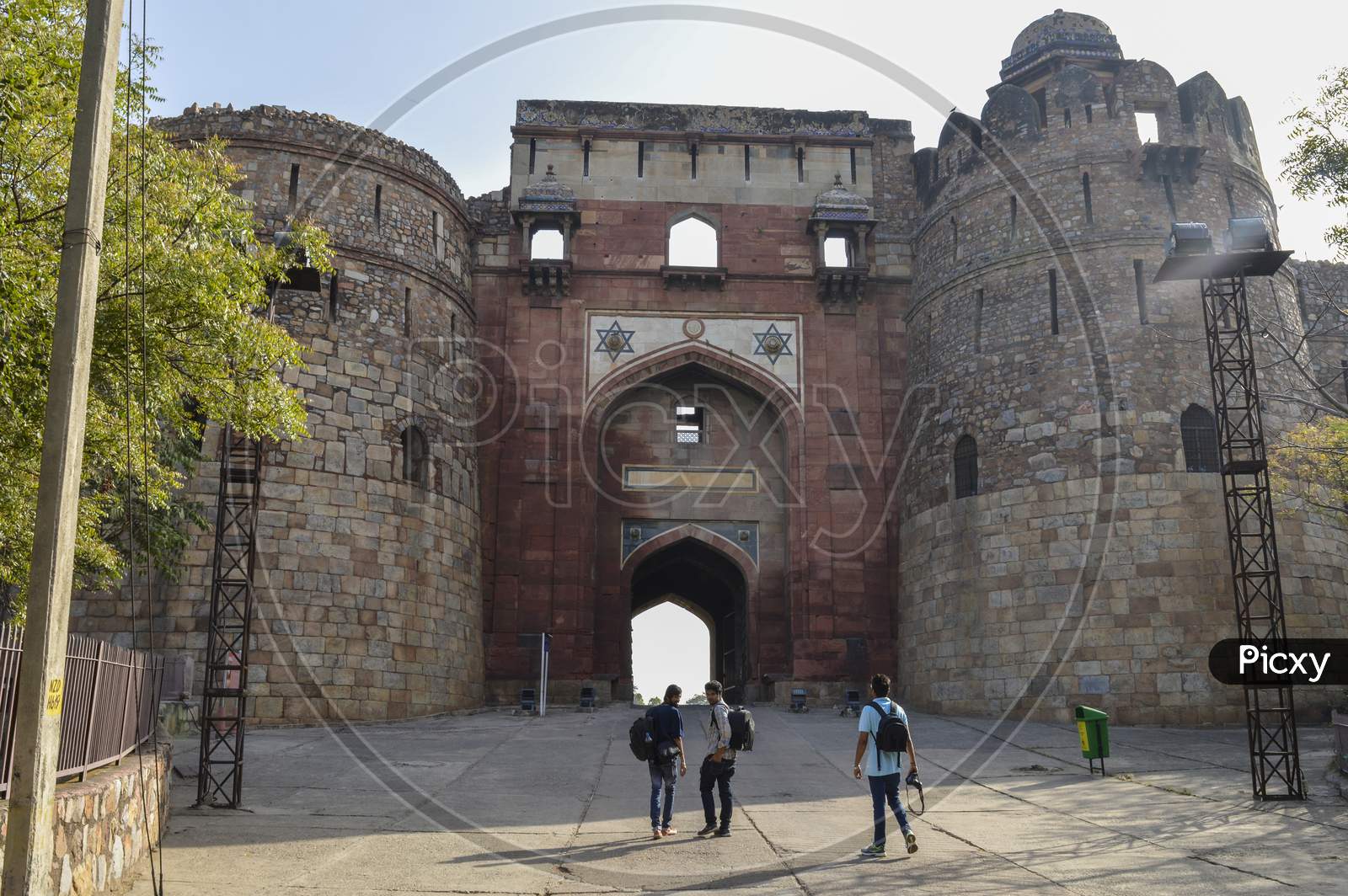 A View Of Main Gate Of Old Fort From Outside.