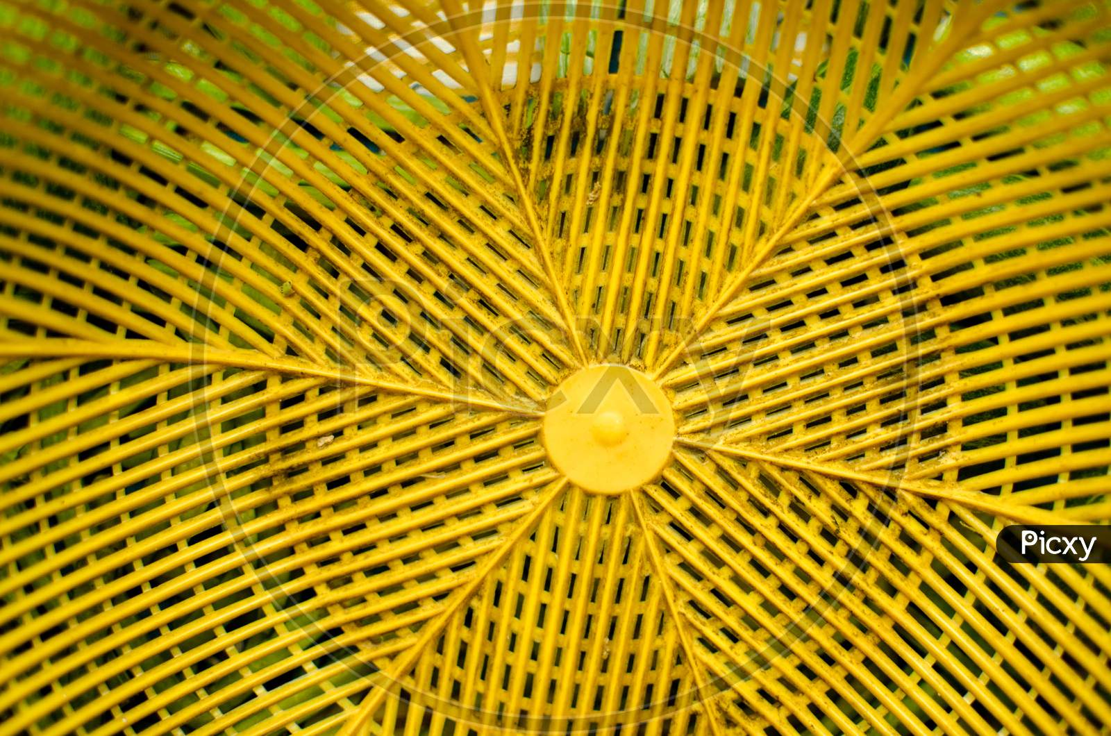 A Texture Of Yellow Vegetable Basket