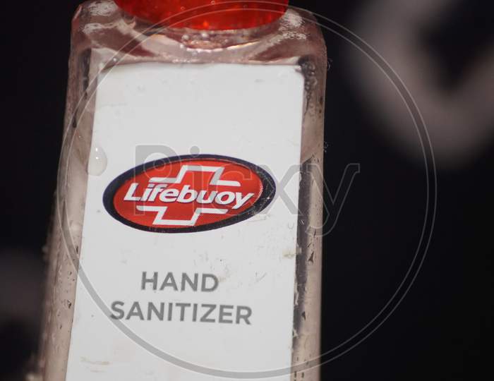 Hisar, Haryana, India - 25 March 2020 : Lifebuoy Hand Sanitizer, For Killing Gems On Hand Without Water, In India Sanitizers Are Quite Famous For Their Use And Purpose. See less