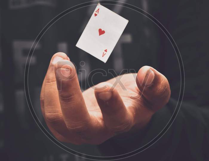 ace of hearts, playing cards , playing cards magic