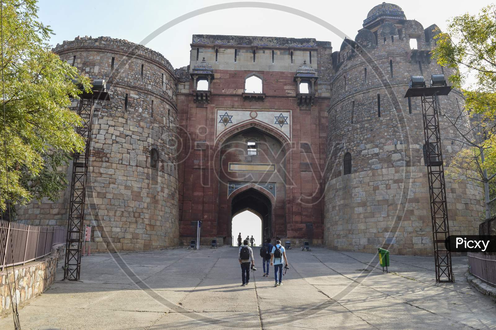 A View Of Main Gate Of Old Fort From Outside.