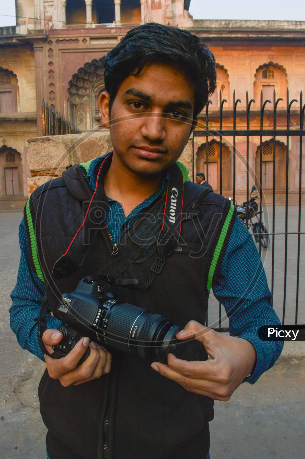 A Portrait Of Student At Morning Shoot Outside Of Safderjung Tomb.