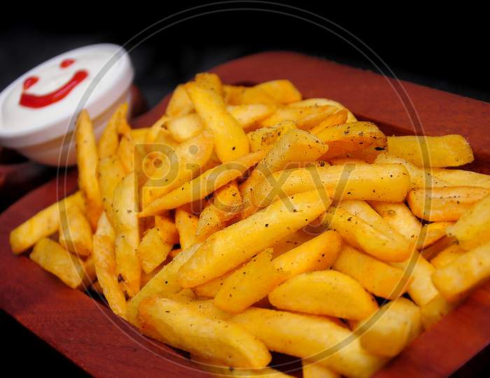 French fries, junk food