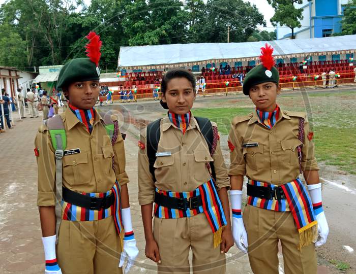 School Student Participation On National Parade.