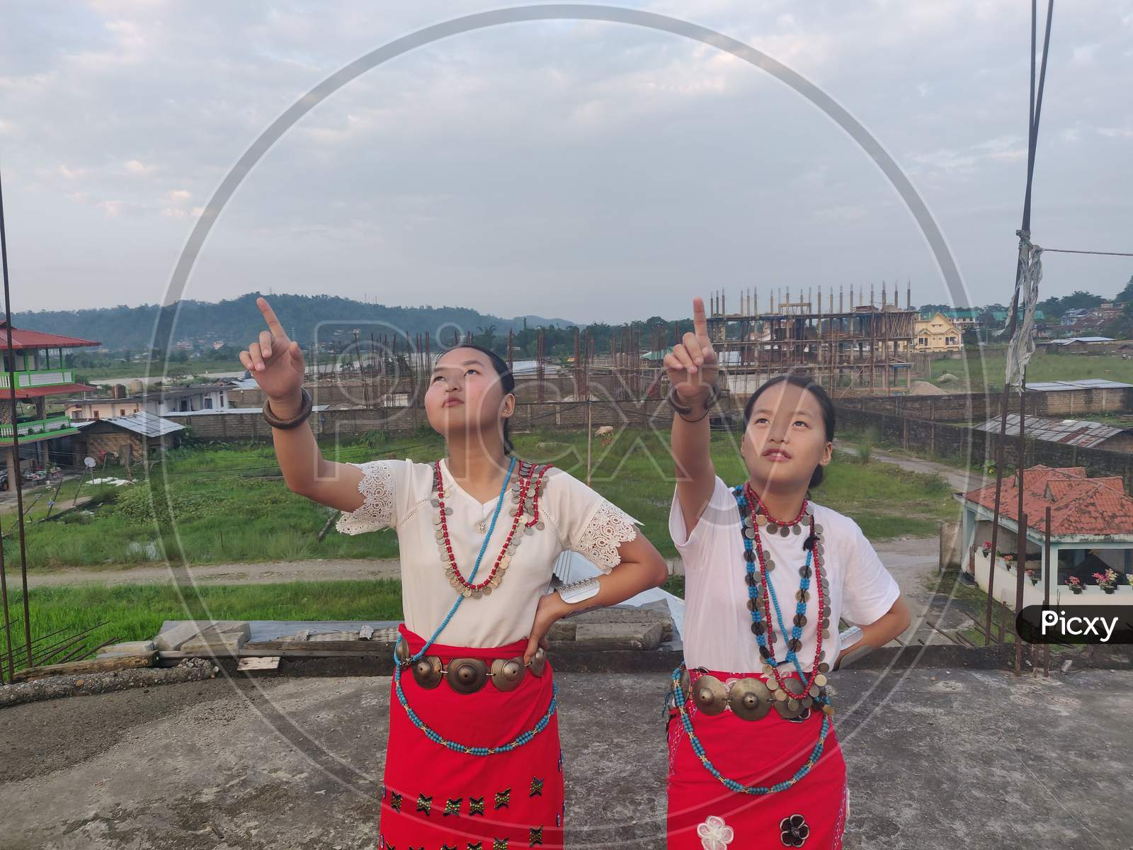 Two sisters from Arunachal Pradesh dancing on local their local song || Nyishi Girls Beautiful Dancing photo