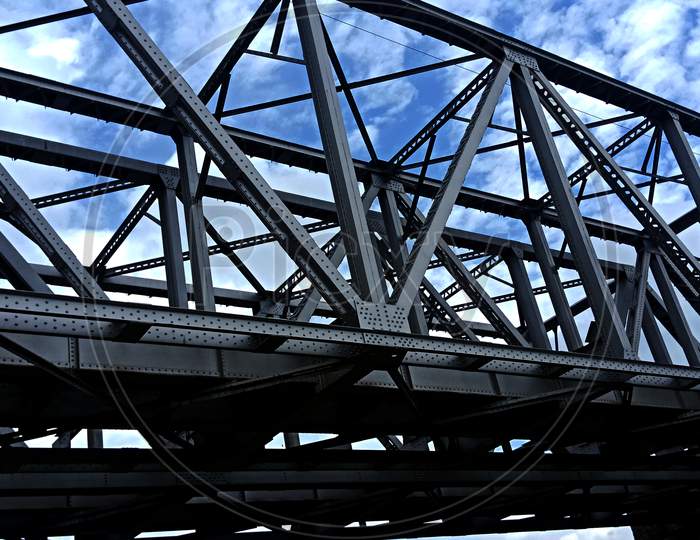 Iron Constructed Railway Bridge.