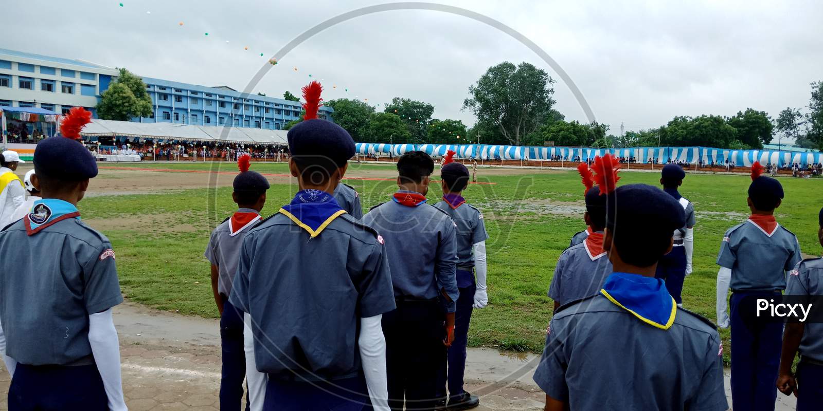 School Student Participation On National Parade.