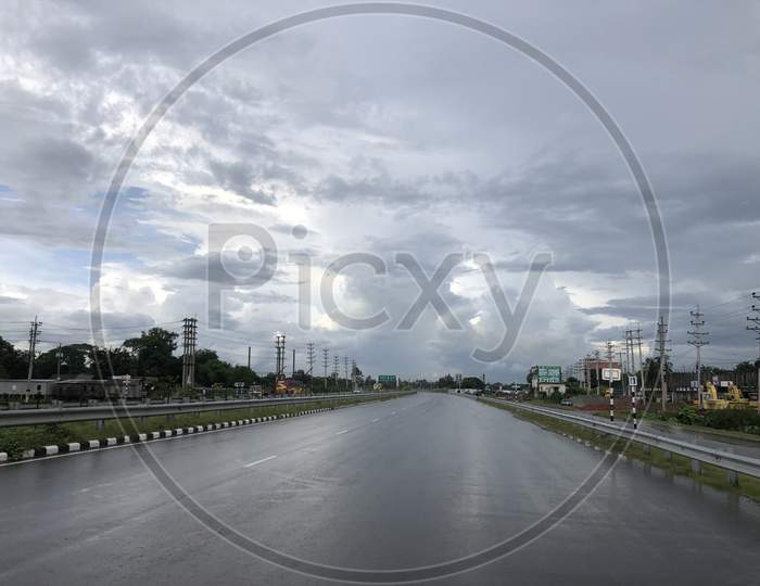 Cloud sky road photo