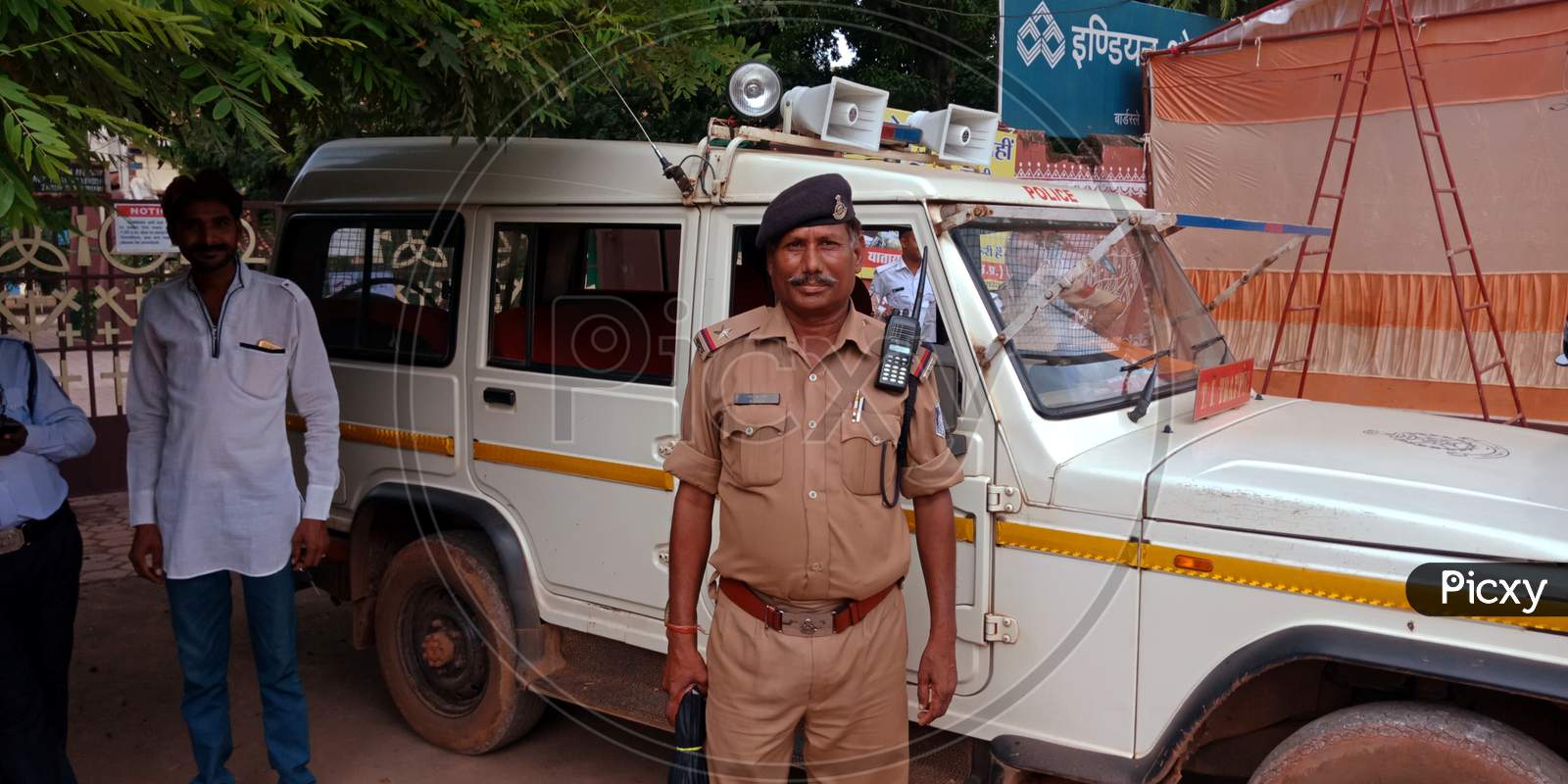 Indian Traffic Police On Patrolling.