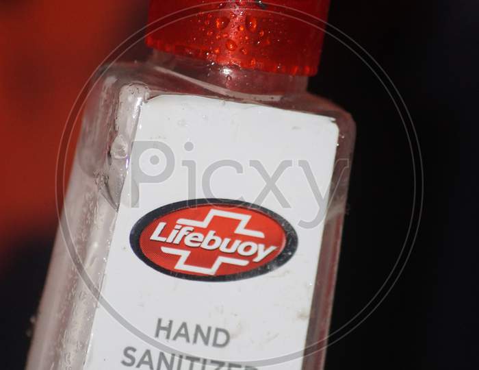 Hisar, Haryana, India - 25 March 2020 : Lifebuoy Hand Sanitizer, For Killing Gems On Hand Without Water, In India Sanitizers Are Quite Famous For Their Use And Purpose. See less