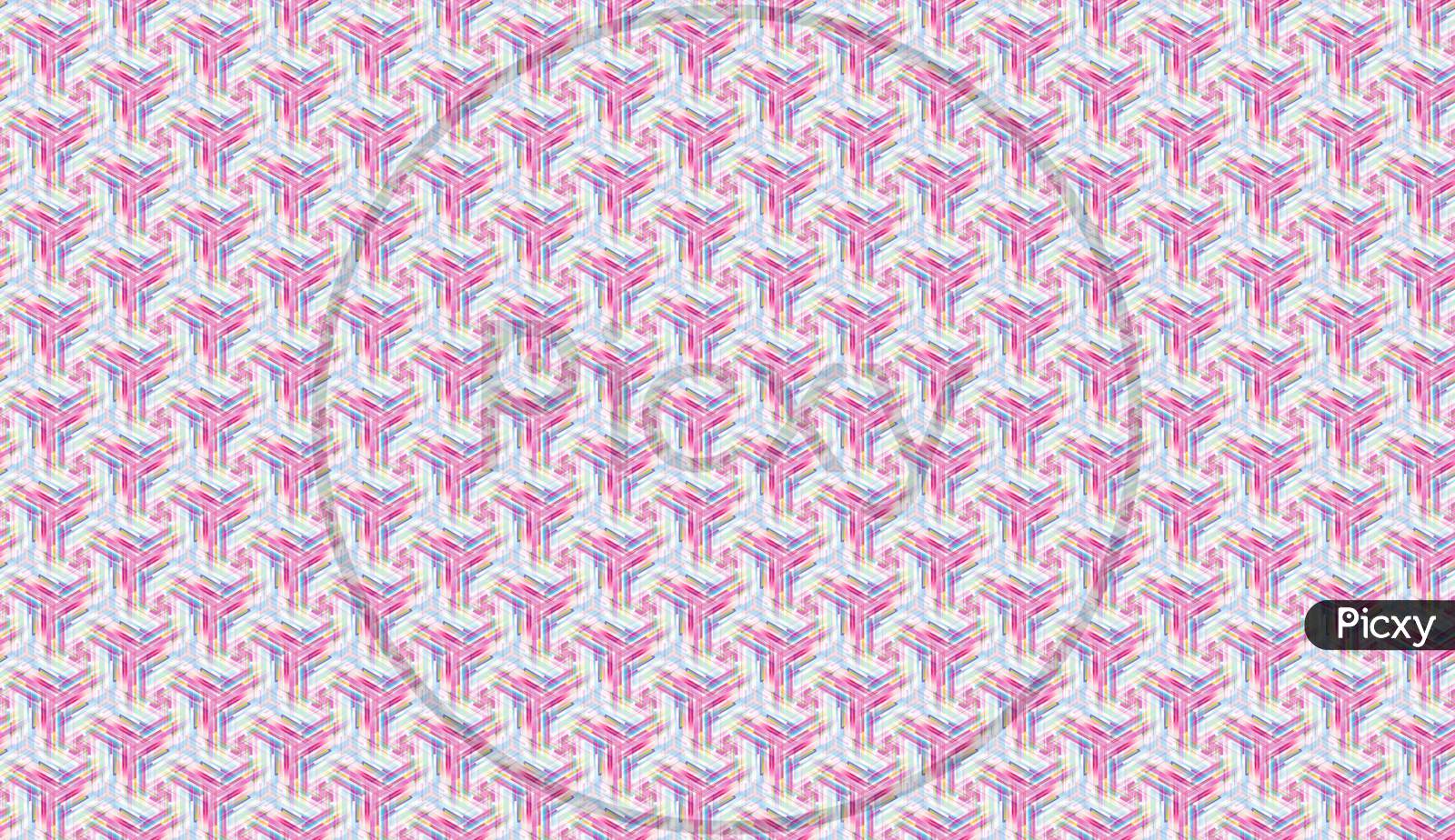 Seamless Texture With Pink Glitch Pattern