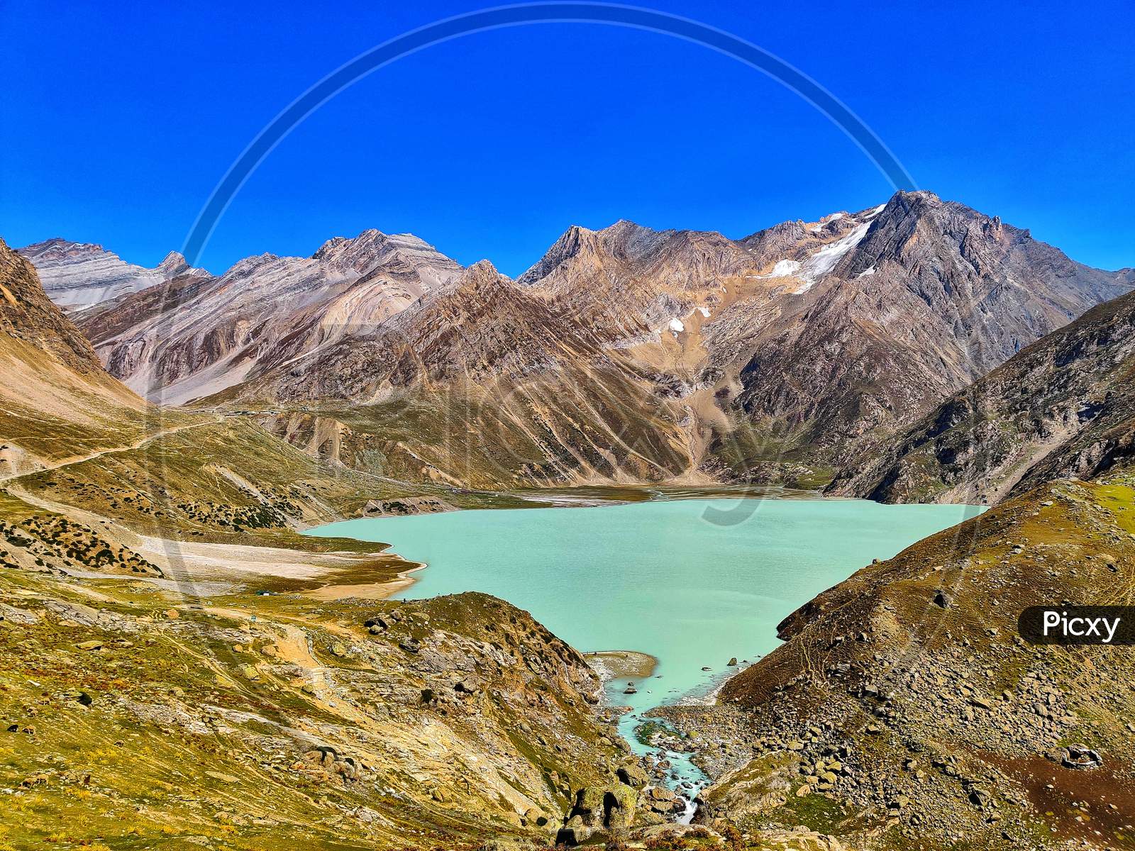 Sheeshang lake in kashmir valley