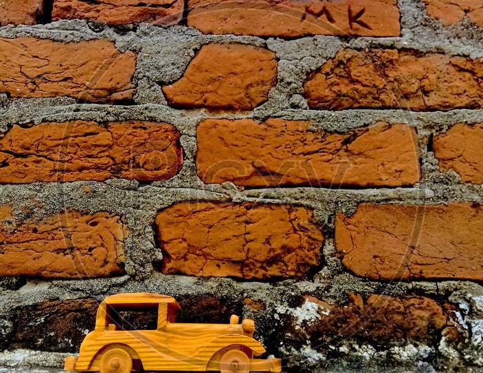 Car and wall