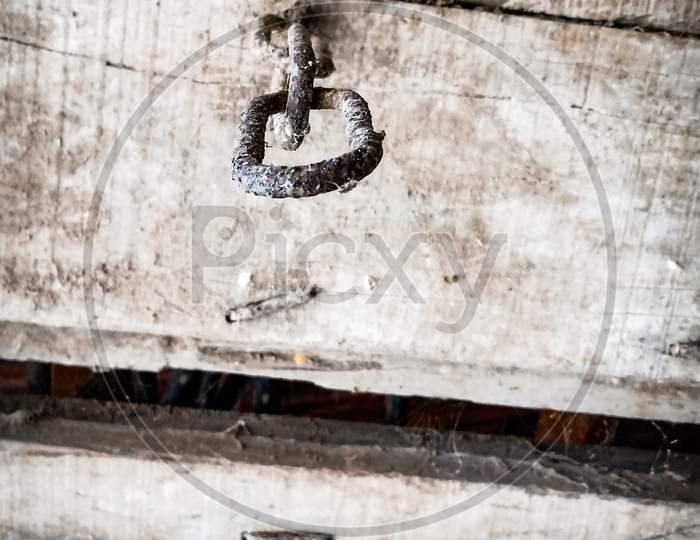 Old wooden chain