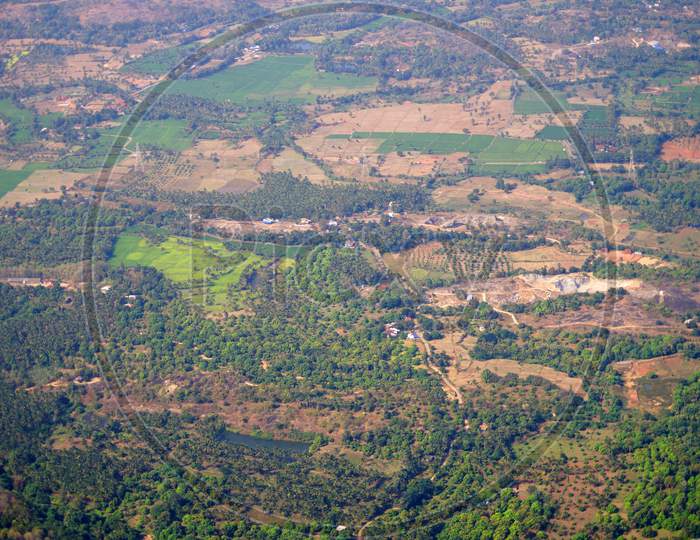 Top View From The Nelliyampathy Hill Station Kerala India