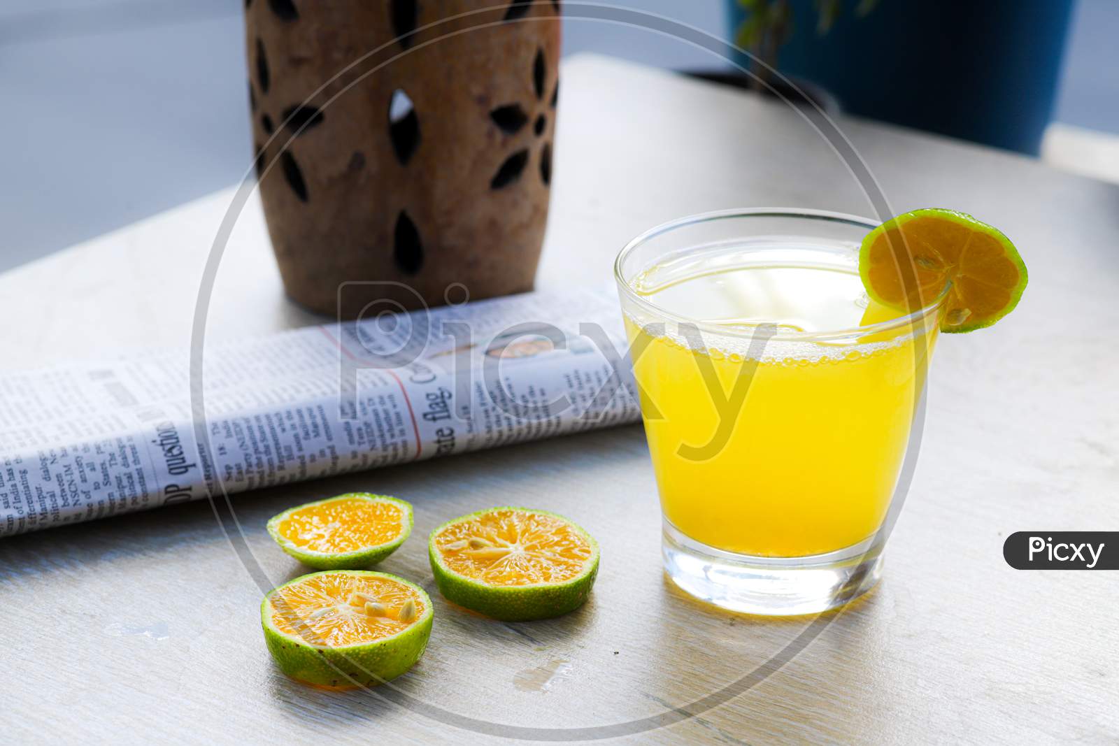 Lemon with warm water