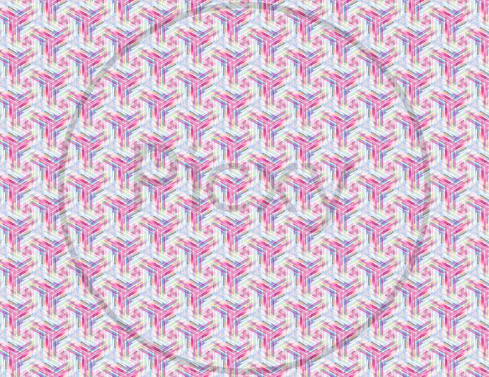 Seamless Texture With Pink Glitch Pattern